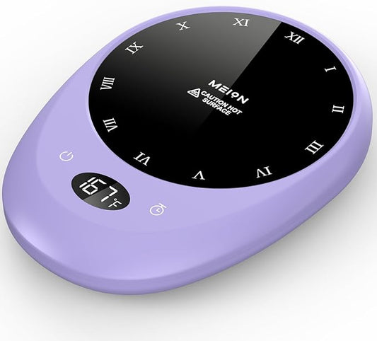 MEION Coffee Mug Warmer for Desk, Coffee Cup Warmer, 4 Temp Settings & 1-12H Timer, Coffee Warmer with Auto Shut Off Smart Gravity Sensor, Beverage & Candle Warmer Coffee Gifts Accessories (Lavender)