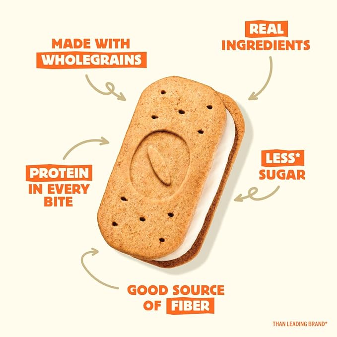 Olyra Variety Pack Sandwich Breakfast Biscuits, Healthy Snacks for Adults and Kids, Low Sugar, Organic Cookies, Office Snacks, USDA Certified, Non GMO 24 Packs