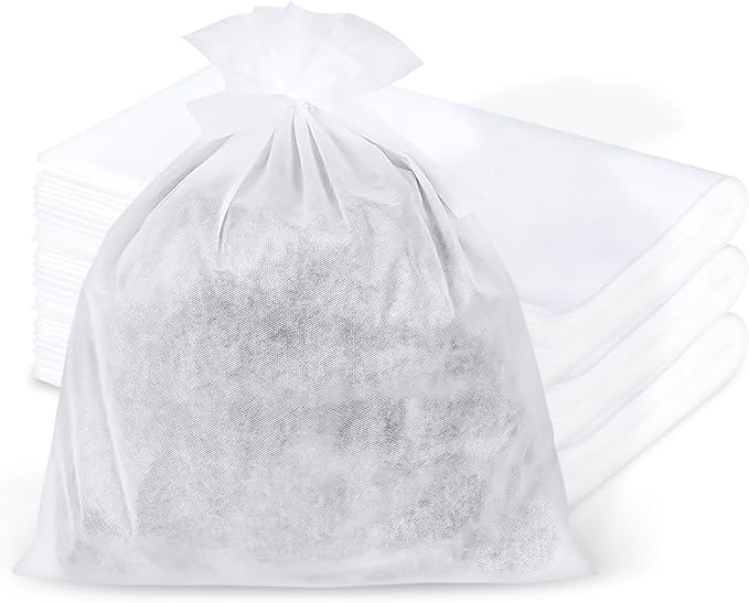 Grasseed Cold Brew Filter Bags for Toddy Commercial Coffee Makers, Commercial Cold Brew Bag with Straps Fits 5 Gallon System, 20" x 20", 25Pack