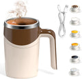 Automatic Self-Stirring Coffee Mug, Automatic Mixing Coffee, Milk, Protein Powder, Chocolate, Cocoa, Stainless Steel Material Suitable for Home, Office, and Travel, Exquisite Gifts (coffee)