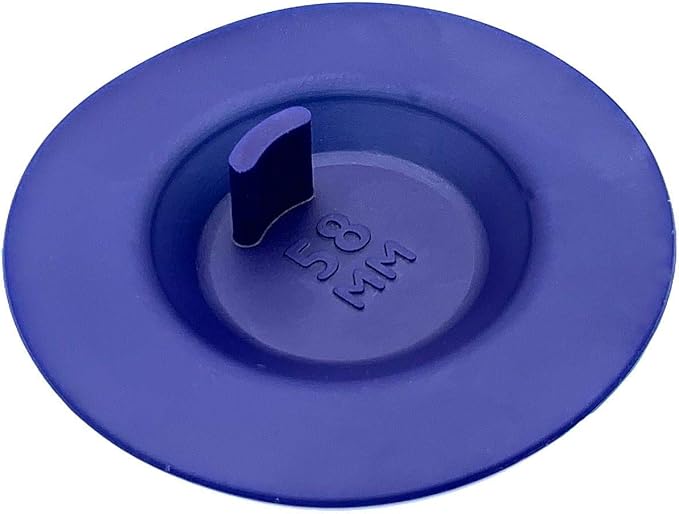 Backflush Disc – Blind Insert for Espresso Machine – Food-Grade Silicone – 3 Size Variations – Compatible with Cleaning Tablets and Powder – Wide Compatibilit (58mm, Blue)