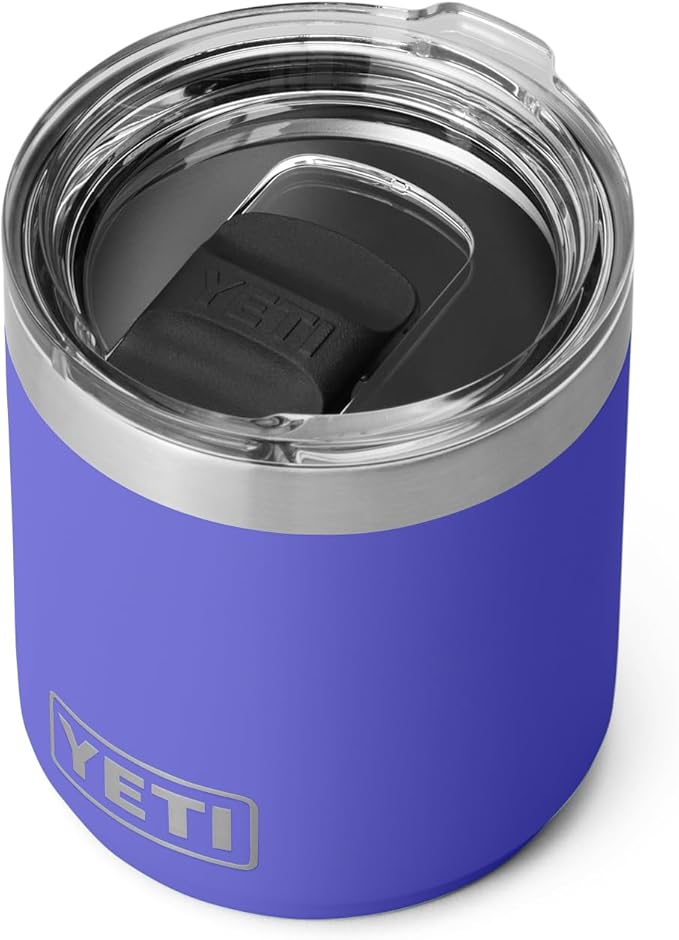 YETI Rambler 10 oz Stackable Lowball 2.0, Vacuum Insulated, Stainless Steel with MagSlider Lid, Ultramarine Violet