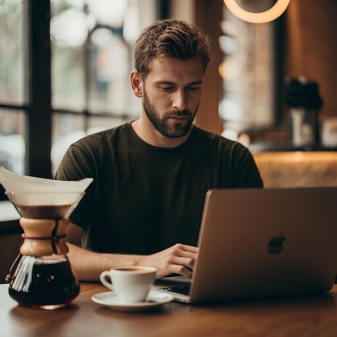 Pour Over Coffee Maker 20 oz Drip Coffee Pot Set Glass Carafe with Filter Subjectthree Manual Brewer for Camping (6 cup/20 oz)