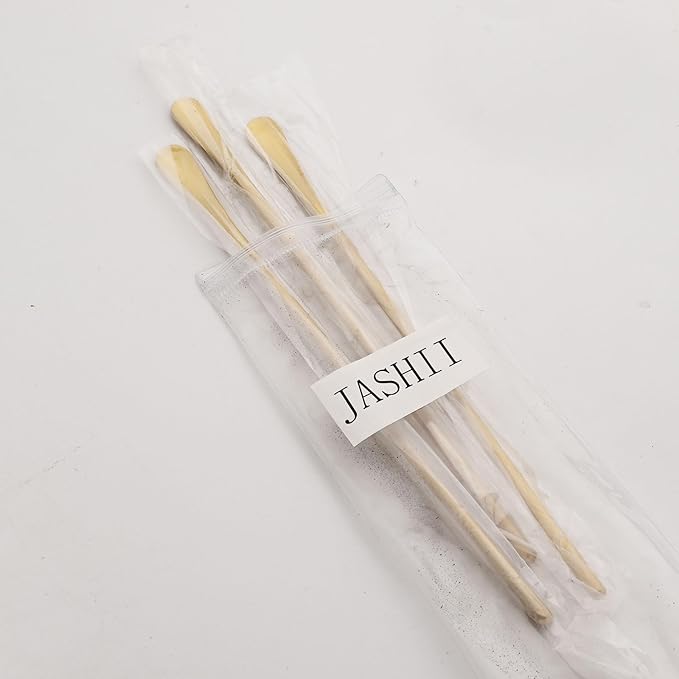 JASHII Matte Long Handle Spoon Cocktail Mixing Stirring Spoons Iced Tea Coffee Spoons with 8.6 inch Long Handle Brushed SUS304 Stainless Steel, 6-Piece