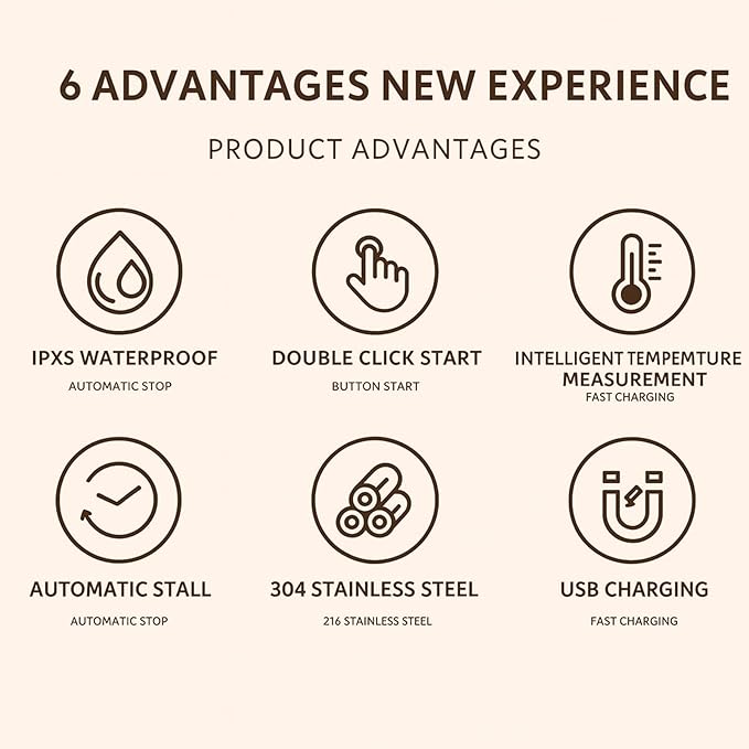 Electric Coffee Mug with a Built-in LCD Thermometer, Rechargeable Automatic Magnetic Self Stirring Coffee Mug, for Brewing Coffee, Milk, Cocoa, Portable Travel Mug for Office Home, 380ml (White)