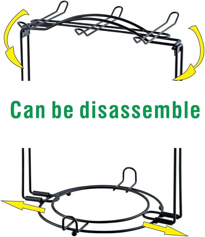 YOLIFE Tea Cup Hoder, Metal Coffee Cup Rack, Cup and Saucer Display Stand, Coffee Cup Holder for Countertop, Coffee Station Organizer for Home or Bar Decor