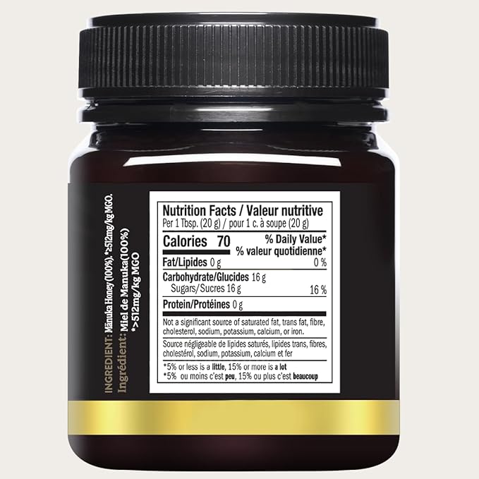 100% Pure New Zealand Honey - Certified UMF 15+ (MGO 512+) Raw Manuka Honey, 8.8 Ounce (250g) (Pack of 1)