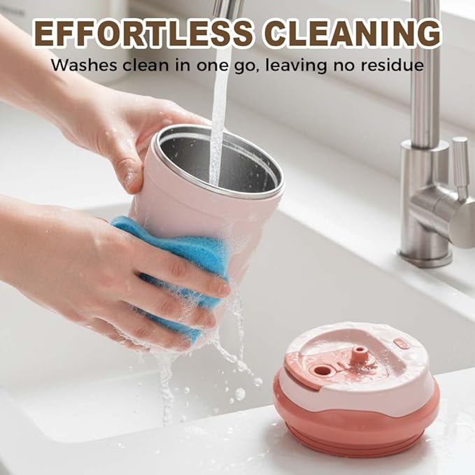 AIIONP Automatic Magnetic Stirring Coffee Mug, 2026 Upgraded Rechargeable Stainless Steel Mug for Home, Portable Coffee Mug for Office, Self Stirring Mug for Travel (Green)