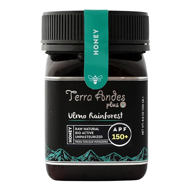 Ulmo Rainforest Raw Honey by TERRA ANDES PLUS | APF 150+ Pure Honey, 8.8 oz