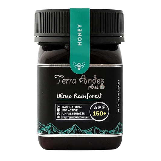 Ulmo Rainforest Raw Honey by TERRA ANDES PLUS | APF 150+ Pure Honey, 8.8 oz