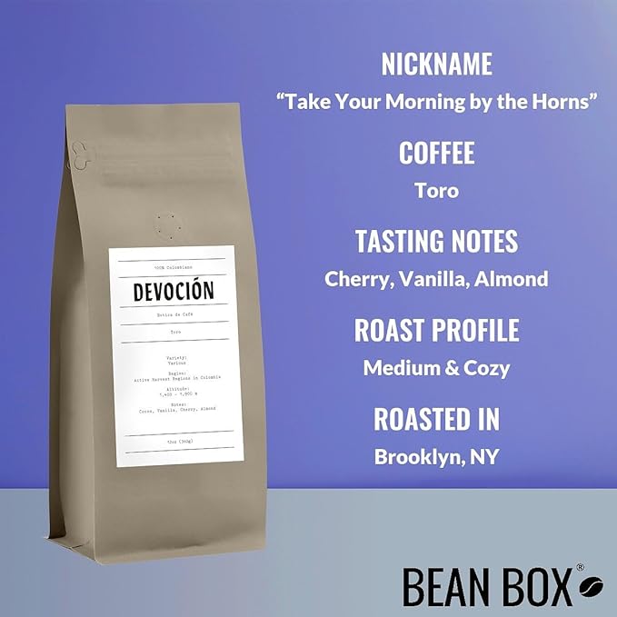 Toro - Roasted by Devocion - Whole Bean Coffee - 12 Ounce Bag