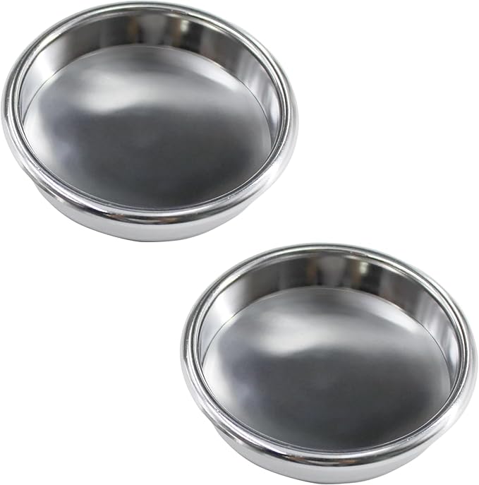 58mm Backflush Inser, Backflush Filter Espresso, Stainless Steel Back Flush Blind Filter Basket Fits for Breville Gaggia Classic and other Espresso Machines Espresso Cleaning Disc (2-Piece Set)