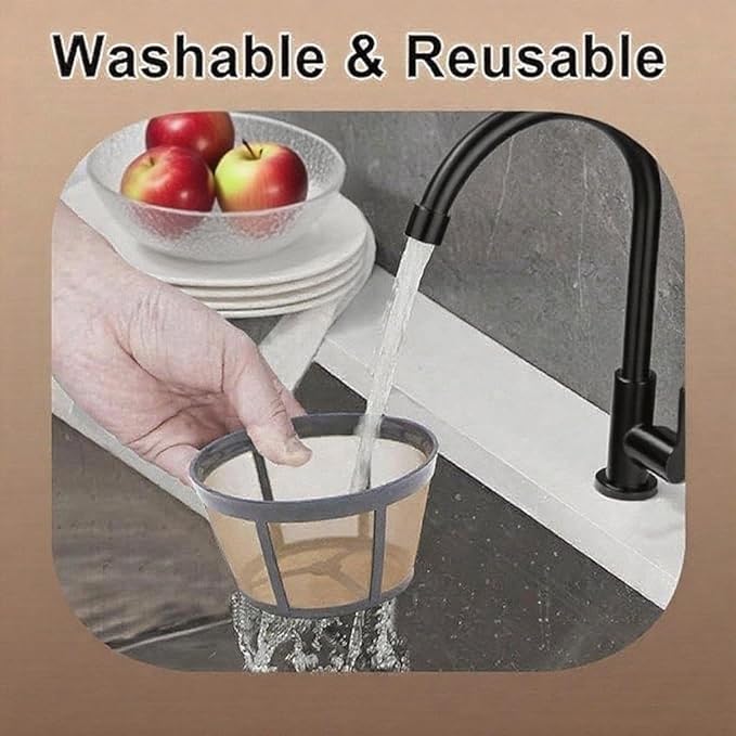 Blisshour Reusable Coffee Filter, Fits BUNN Coffee Maker, Replaces BUNN Filters (8-12 Cup)