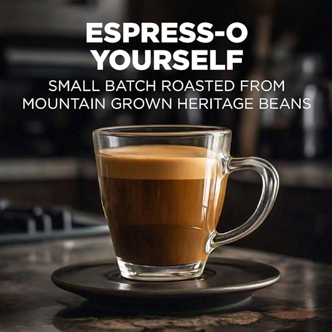 Maud's Espresso Coffee Pods, 100 ct, Dark Roast Coffee in Recyclable Single Serve Pods – 100% Arabica Coffee, Compatible with Keurig K Cups Maker