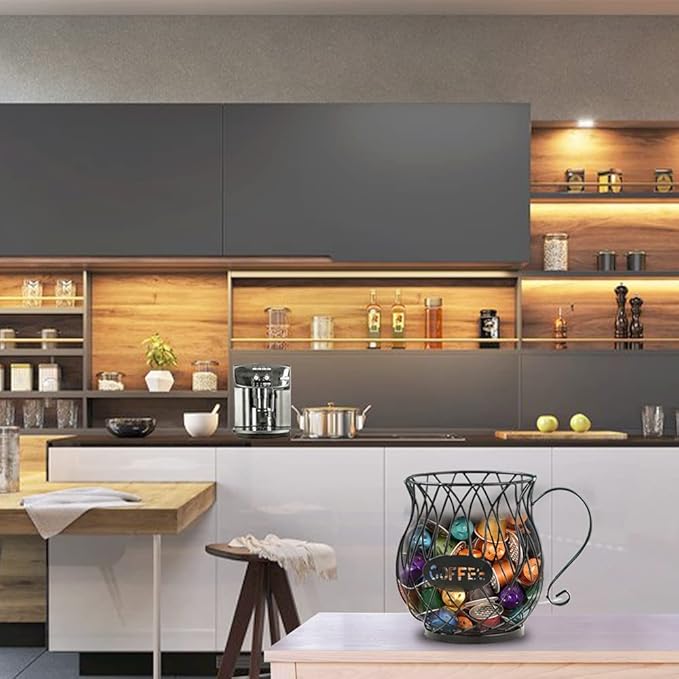 Coffee Pod Holder for K Cups, Coffee Capsule Holder, K Cup Holders for counter, Coffee Pod Storage Organizer, Kpod Container