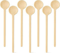 6.25" Custom Wooden Coffee Stirrers with Round Heads – Customizable Stirrer Sticks with Logo or Text | Eco-Friendly Drink Stirrers for Coffee, Tea, Beverages & Events (6.25" - Pack of 50)