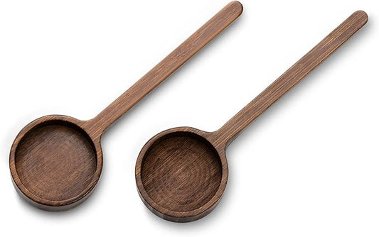 Bamboo Coffee Scoop Long Handle Measuring Scoop for Glass Food Jars