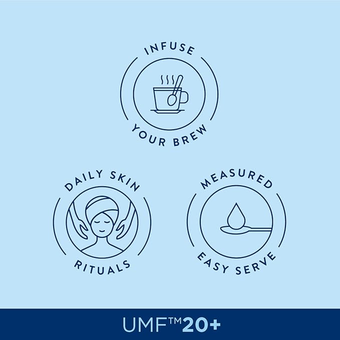 Manuka Honey New Zealand 100% Pure UMF 20+ MGO 826+ Squeezy Honey Raw & Unfiltered Certified Award Winning Silky Smooth Taste & Texture 12 Oz