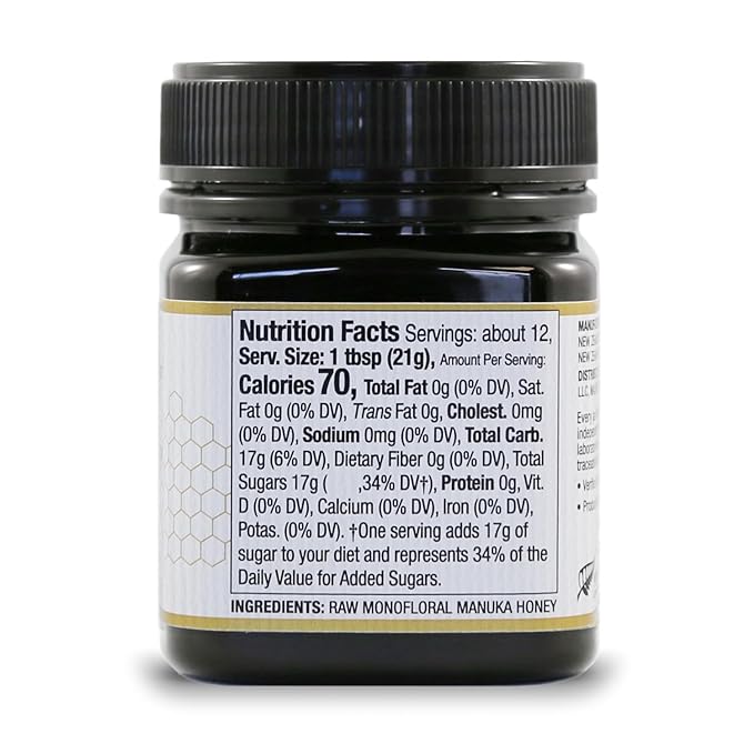 Wedderspoon Raw Premium Manuka Honey, 850+ MGO, 8.8 Oz, Unpasteurized New Zealand Honey, From Our Hives to Your Home