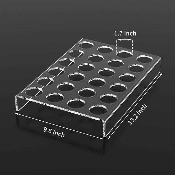 AITEE Acrylic K Cup Drawer Organizer, Clear K Cup Organizer Tray for Drawer or Countertop Storage, Hold 24 Coffee Capsules,K Cup Coffee Pod Holder for Office and Kitchen K Cup Storage (9.6x13.2Inches)