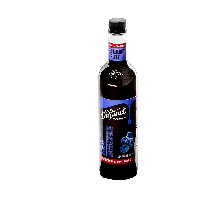 DaVinci Gourmet Classic Blueberry Syrup, 25.4 Fluid Ounces (Pack of 4)