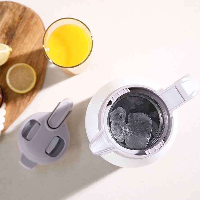 SINCE 1997 MR.CHEF 68Oz Thermal Coffee Carafe, Insulated Stainless Steel Coffee Carafes for Keeping Hot/Double Walled Vacuum Coffee Carafe (Black, 2L)