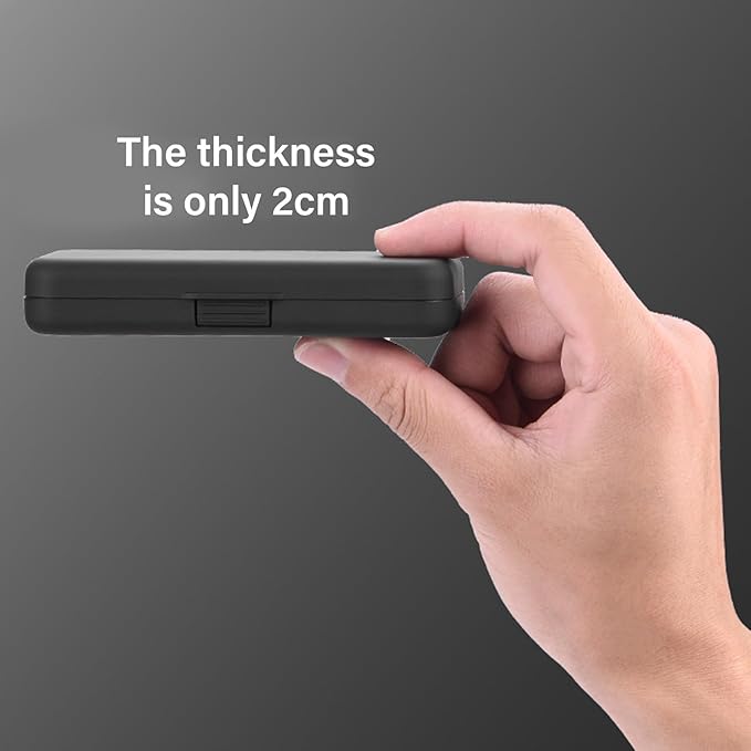 Filter Holder ABS Construction Storage Box Protective Case Texture for Outdoor Photography Gear Storage Solution