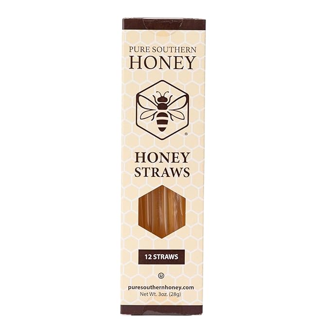 100% Authentic, USA - Made Raw Unfiltered Gourmet Honey Stick Gift Box by Pure Southern Honey - Unheated - Non - GMO, No Additives, Single-Serve All - Natural Sweetener for Teas and Snacks