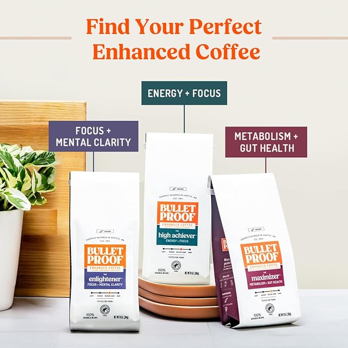 Bulletproof Original Medium Roast Coarse Ground Cold Brew Coffee, 12 Ounces, Clean and Tested for Toxins, Smooth Artisan Coffee Ground for Cold Brew Iced Coffee