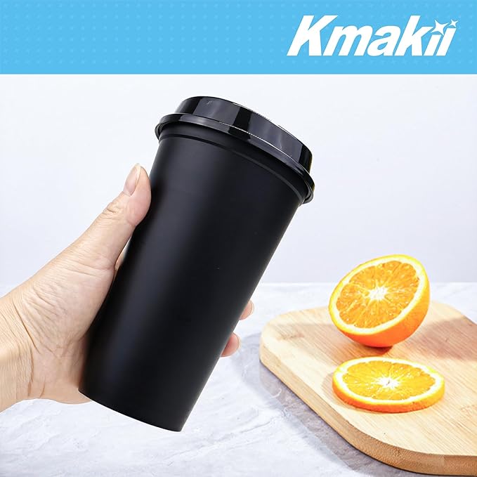 KMAKII 12 oz Reusable Coffee Cups with Lids 8 Pk, To Go Travel Cups, Hot or Cold Drinks, Dishwasher and Microwave Safe, White