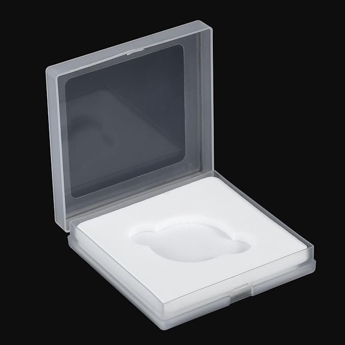 PATIKIL 40.5mm Lens Filter Case, 1pcs Camera Filter Case Portable Lens Filter Box Water Resistant Dustproof Plastic for Photography Filter Storage