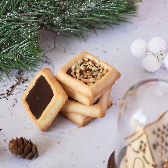 Michel et Augustin Cookies, Individually Wrapped Snacks, 3 Pack, Gourmet Dark Chocolate & Sea Salt Shortbread, 15 French Butter Cookies per bag