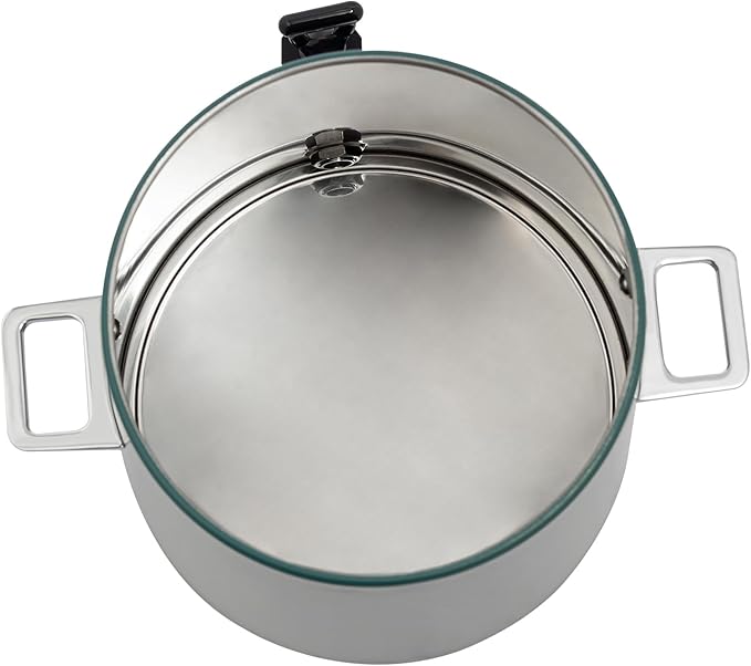 Stainless Steel Beverage Dispensers, Drink Dispenser with Fuel Holder & Base & Stainless Steel Faucet 3.4Gal Hot Beverage Dispenser, Commercial Coffee Urn for Hotels, Canteens（Silver, Green）