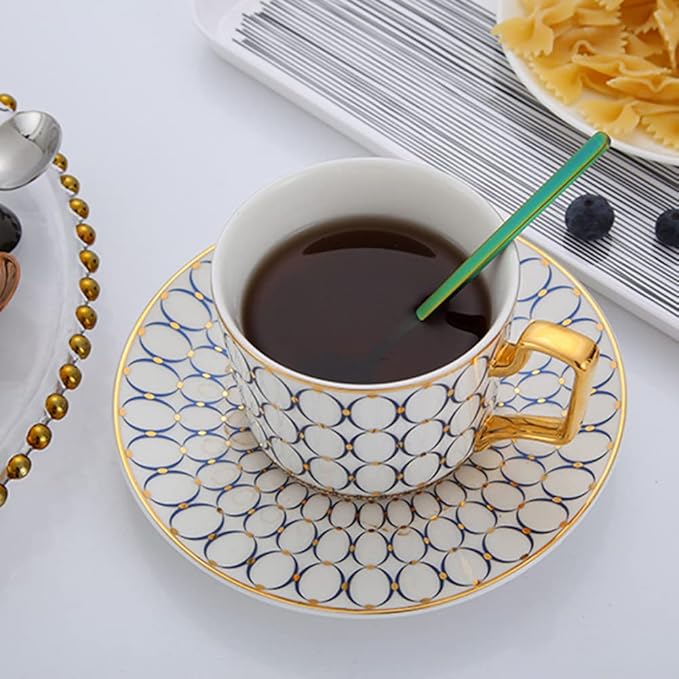 8 Pcs Rainbow Coffee Spoons Matte Frosted Handle Stainless Steel Espresso Spoons 5.3-Inch for Espresso Tea Coffee Ice Cream Sugar Dessert Cake