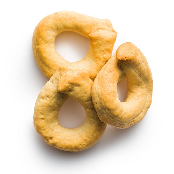 Sanniti Italian Taralli Pugliese Caserecci Tradizionale, 8.8 oz (Pack 5)