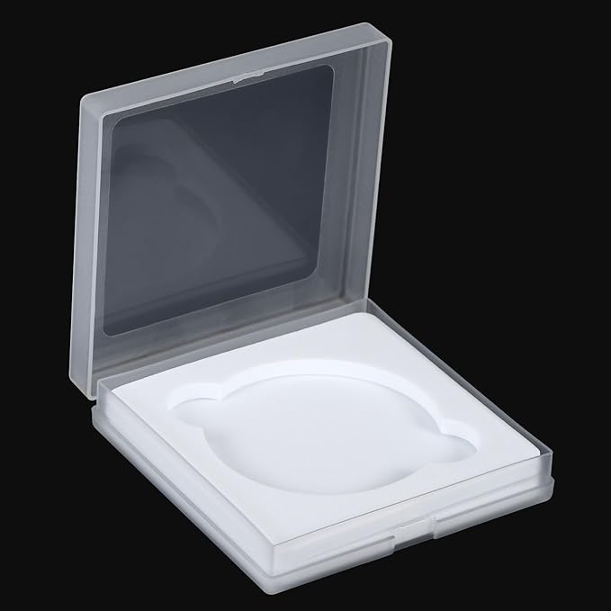 PATIKIL 62mm Lens Filter Case, 2pcs Camera Filter Case Portable Lens Filter Box Water Resistant Dustproof Plastic for Photography Filter Storage