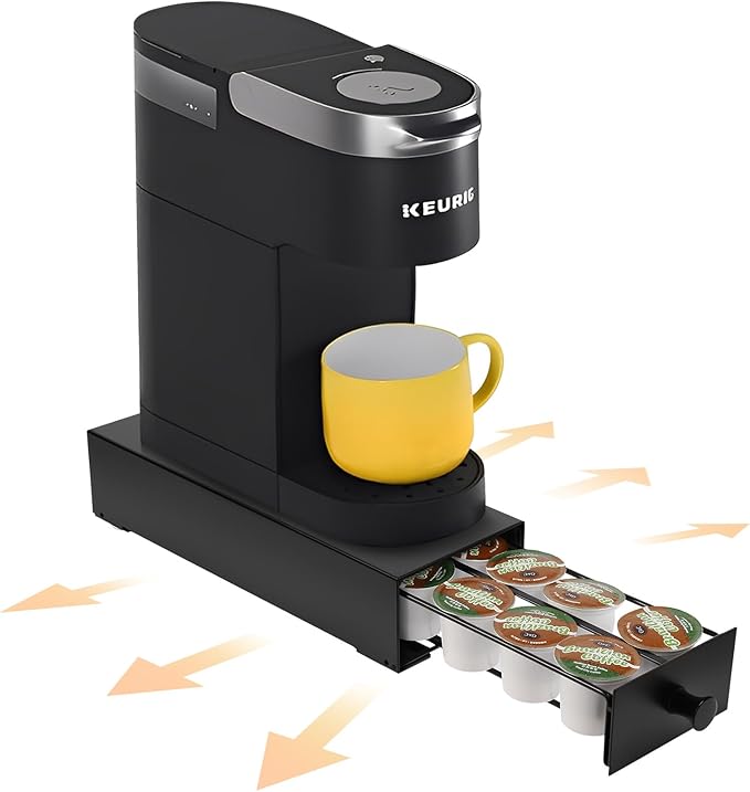 K Cup Coffee Pod Holder Drawer,Single Serve Coffee Pods Drawer K Cup Organization Storage Drawer Pod Organizer Countertop Organizer Holds up to 12 Pods