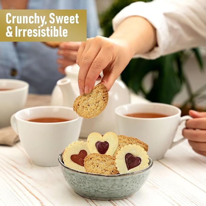 Assorted Italian Cookies Gift Box, 30+ Pieces Individually Wrapped Traditional Gourmet Cookies - 2Lb Square Tin with Authentic Premium Pastries for Holiday Gifting, Coffee Pairing, and Christmas Celebrations