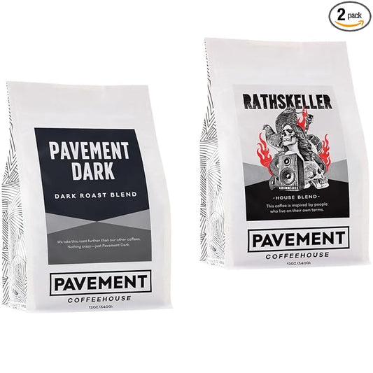 Bean Box Boston Coffee Sampler, 2-Pack - Roasted by Pavement Coffeehouse, Gourmet Arabica Coffee, Variety Pack - Whole Bean