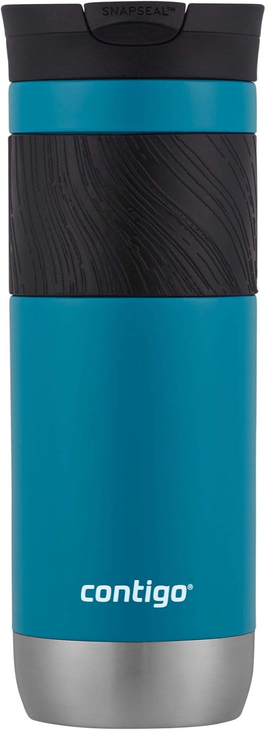 Contigo Byron 2.0 Stainless Steel Travel Mug with SNAPSEAL Lid and Grip 20oz. Juniper