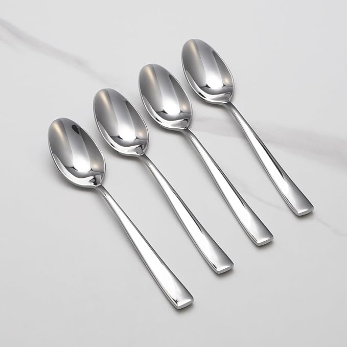 8-Piece Spoons Set, 7 Inch Stainless Steel Teaspoon, Tablespoon, Silverware Spoons for Home,Kitchen or Restaurant, Dishwasher Safe