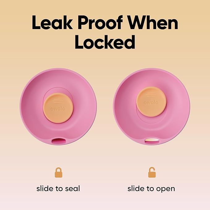 Owala SmoothSip Slider Insulated Stainless Steel Coffee Tumbler, Reusable Iced Coffee Cup, Hot Coffee Travel Mug, BPA Free 20 oz, In Bloom