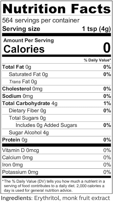 So Nourished GOLD Brown Sugar Alternative Substitute 1:1 Sugar Replacement - Monk Fruit Erythritol Sweetener for Low Carb Dieters and Diabetics - No Calorie Sweetener, Non-GMO (5 Pounds)