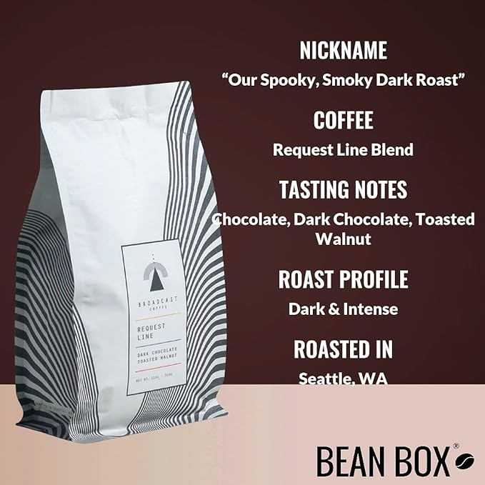 Bean Box Seattle Coffee Sampler, 2-Pack - Roasted by Broadcast Roasters, Gourmet Arabica Coffee, Variety Pack - Freshly Ground