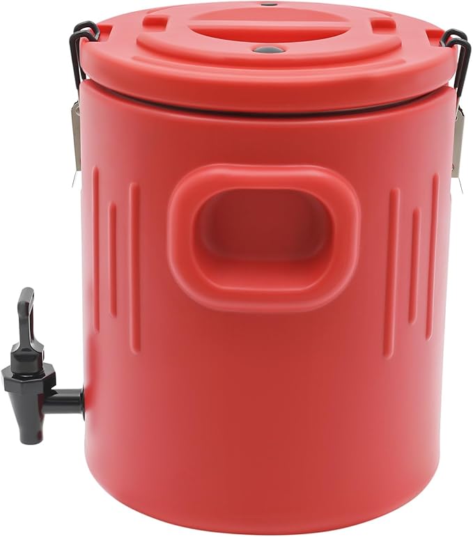 Insulated Beverage Dispenser - 21Qt Stainless Steel Hot and Cold Beverage Server with Spigot Handle, Commercial Thermal Container for Water Coffee Drink Catering Restaurant (5.3Gal)