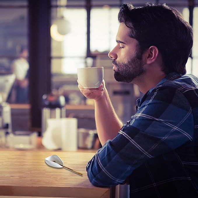 Coffee Spoon Rest, Counter Spoon Holder for Coffee Tea Spoons Stirrers, Mini Coffee Station Table, Coffee Bar Accessories