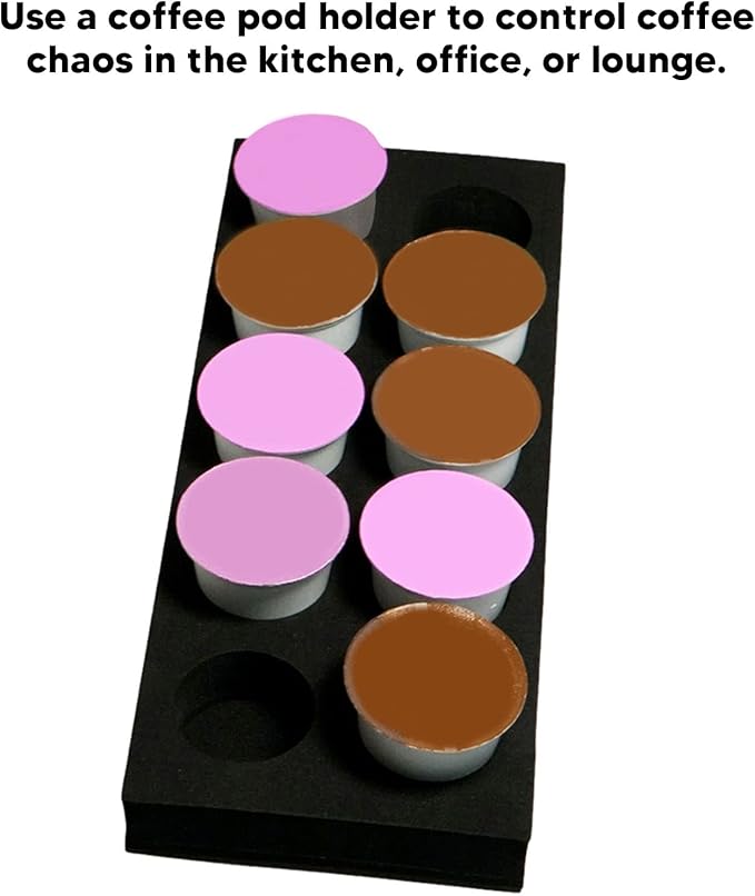 Topyond k cup drawer organizer,K Pod Storage,EVA Coffee Capsule Storage Container - Black Coffee Pod Holder for Organized and Convenient Coffee Storage in Home, Kitchen, or Office