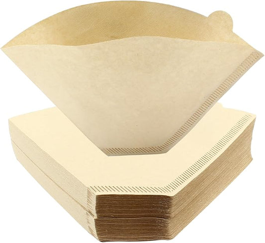 200 Count Cone Coffee Filter, #4 Natural Unbleached Cone Coffee Filter Paper fit for Drip Coffee Dripper Coffee Maker (8-12 Cup)