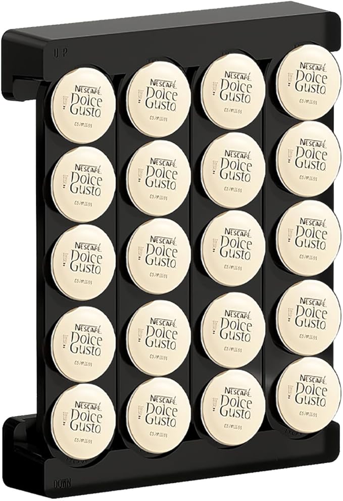 SAVORI Coffee Pod Storage Wall-Mounted Holder Organizer Compatible with 20 Keurig K-Cup Pods (Black)