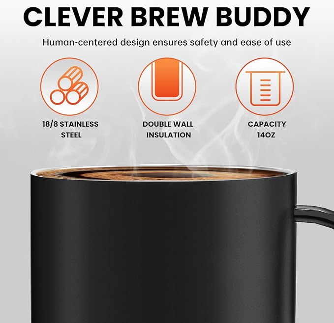 Coffee Mug Warmer Set: Smart Electric Warmer with Auto Shut-Off & Faster Direct-Contact Heating Up to 149°F - Gifts for Men Women